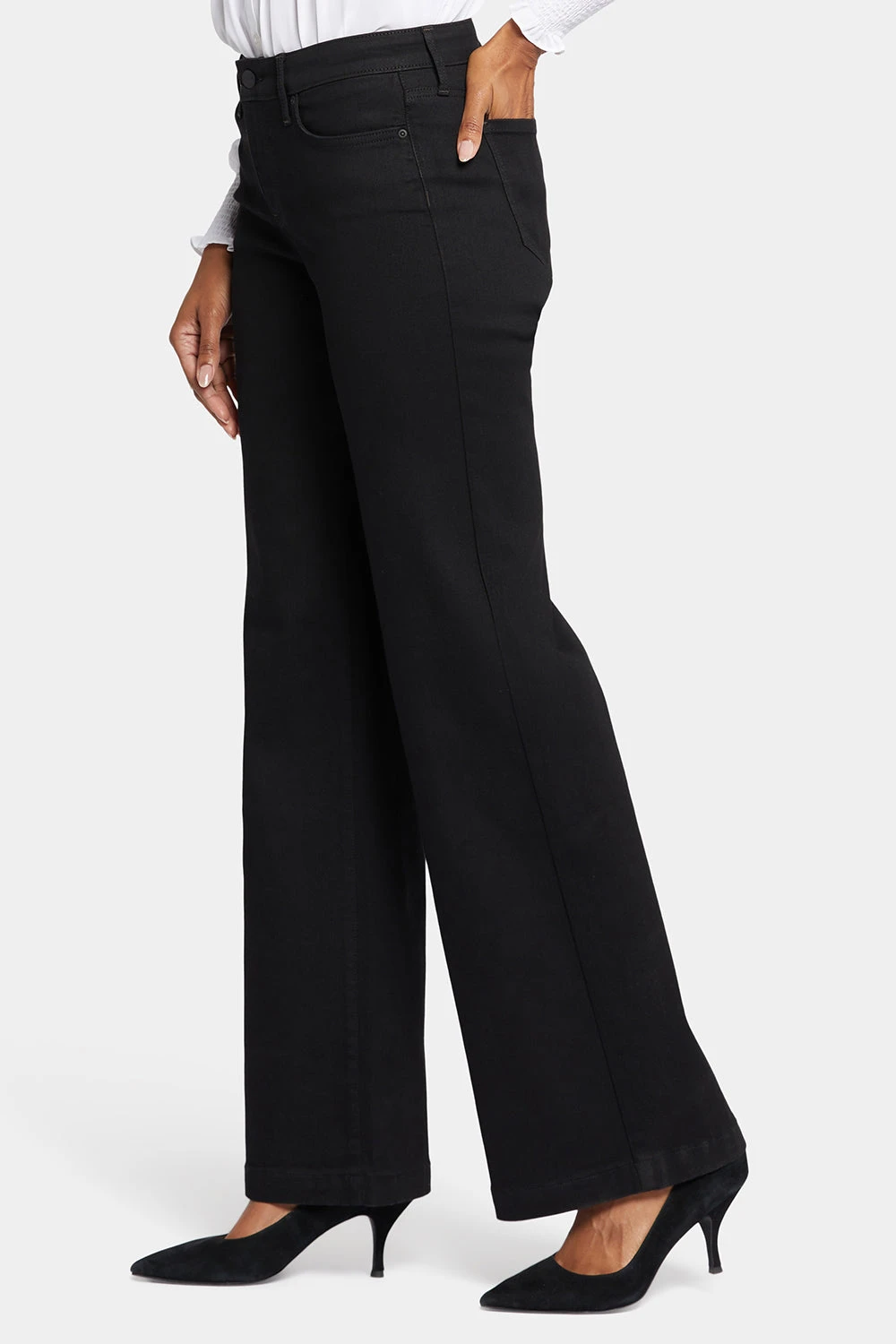 Teresa Wide Leg Jeans - Black Rinse 3 Teresa Wide Leg Jeans - Black Rinse - Image 3