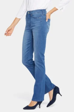 Le Silhouette Slim Bootcut Jeans In Long Inseam - Amour -Nydj Apparel Shop MSHD8701L AMOUR 3