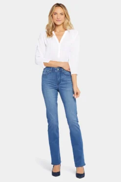 Le Silhouette Slim Bootcut Jeans In Long Inseam - Amour -Nydj Apparel Shop MSHD8701L AMOUR 4