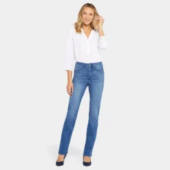 Le Silhouette Slim Bootcut Jeans In Long Inseam - Amour -Nydj Apparel Shop MSHD8701L AMOUR DPA