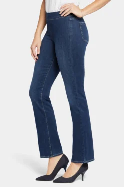 Pull-on Straight Jeans - Wonderland 9 Pull-on Straight Jeans - Wonderland -Nydj Apparel Shop MSHD8782 WNDLD 3