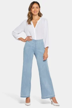 Teresa Wide Leg Pull-On Jeans - Crystalline -Nydj Apparel Shop MSHDKT8765 CRYSL 4