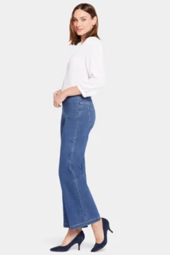 Pull-On Teresa Wide Leg Jeans - Waterfall -Nydj Apparel Shop MSHDKT8765 WTRFL 5
