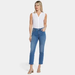 Curve Shaper™ Sheri Slim Ankle Jeans - Blue Water -Nydj Apparel Shop MSHDSA8911 BLWTR DPA