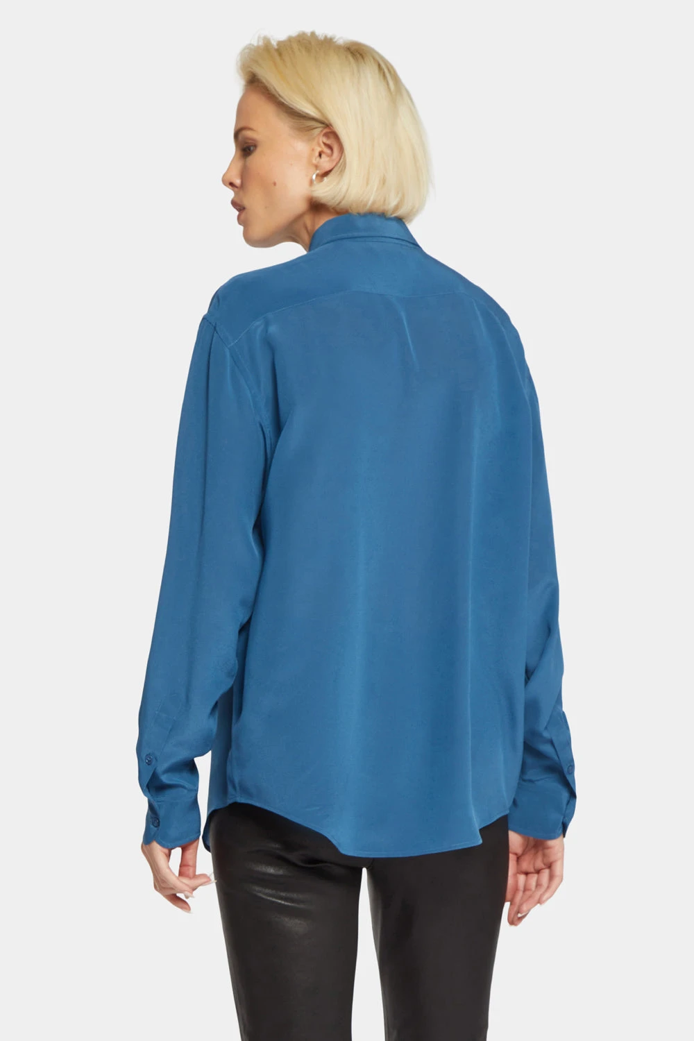 Lauren Silk Blouse - Deja Blu 2 Lauren Silk Blouse - Deja Blu - Image 2