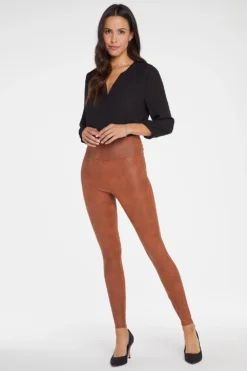 Pull-On Skinny Legging Pants - Walnut