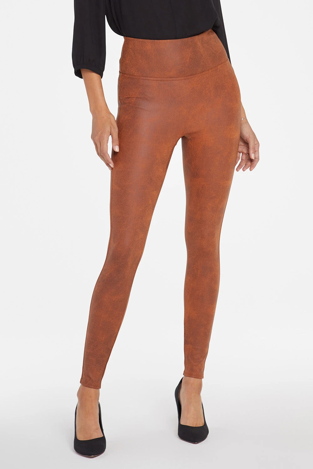 Pull-On Skinny Legging Pants - Walnut 3 Pull-On Skinny Legging Pants - Walnut - Image 3