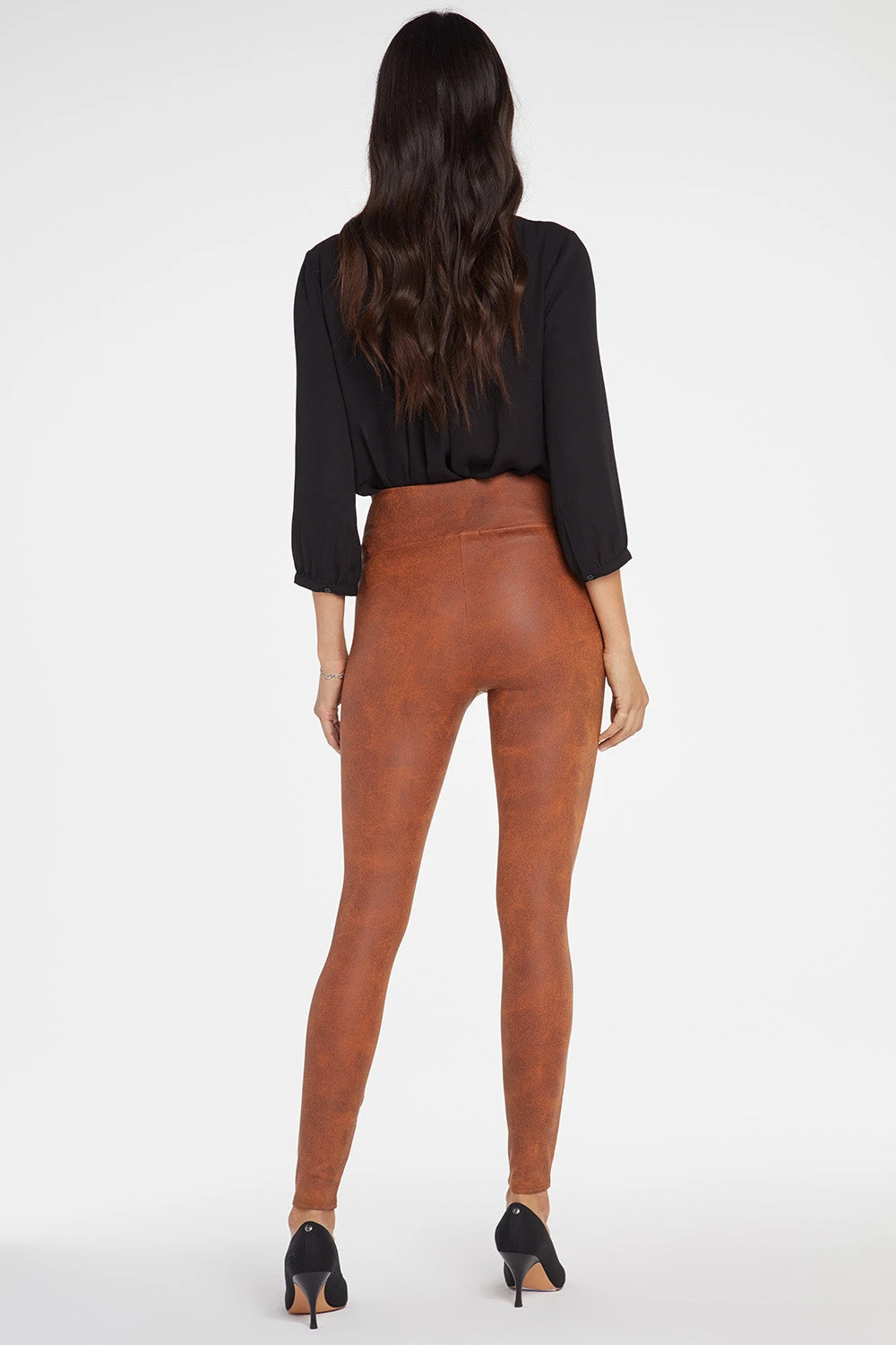 Pull-On Skinny Legging Pants - Walnut 6 Pull-On Skinny Legging Pants - Walnut - Image 6