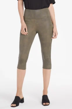 Pull-on Skinny Legging Capri Pants - Moss -Nydj Apparel Shop MSSC8235 060 3