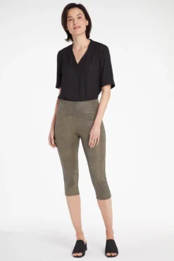 Pull-on Skinny Legging Capri Pants - Moss -Nydj Apparel Shop MSSC8235 060 4
