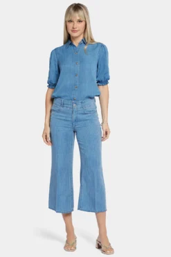 Brigitte Wide Leg Capri Jeans - Light Marine -Nydj Apparel Shop MSSTCP8897 LTMRN 4