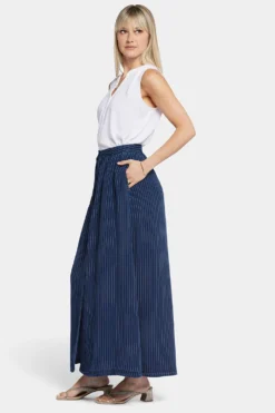 Button-Front Maxi Skirt- Dark Ocean 11 Button-Front Maxi Skirt- Dark Ocean -Nydj Apparel Shop MSSTSK8914 DKOCN 5