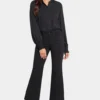 Relaxed Flared Jeans - Black Pearl