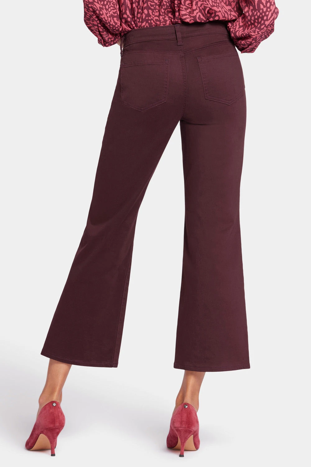 Relaxed Flared Jeans - Eggplant 2 Relaxed Flared Jeans - Eggplant - Image 2
