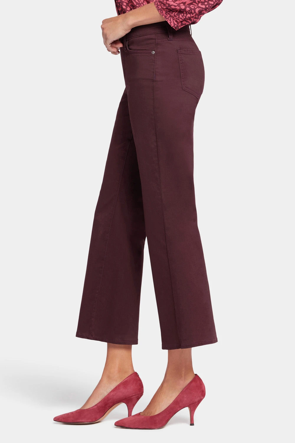 Relaxed Flared Jeans - Eggplant 3 Relaxed Flared Jeans - Eggplant - Image 3