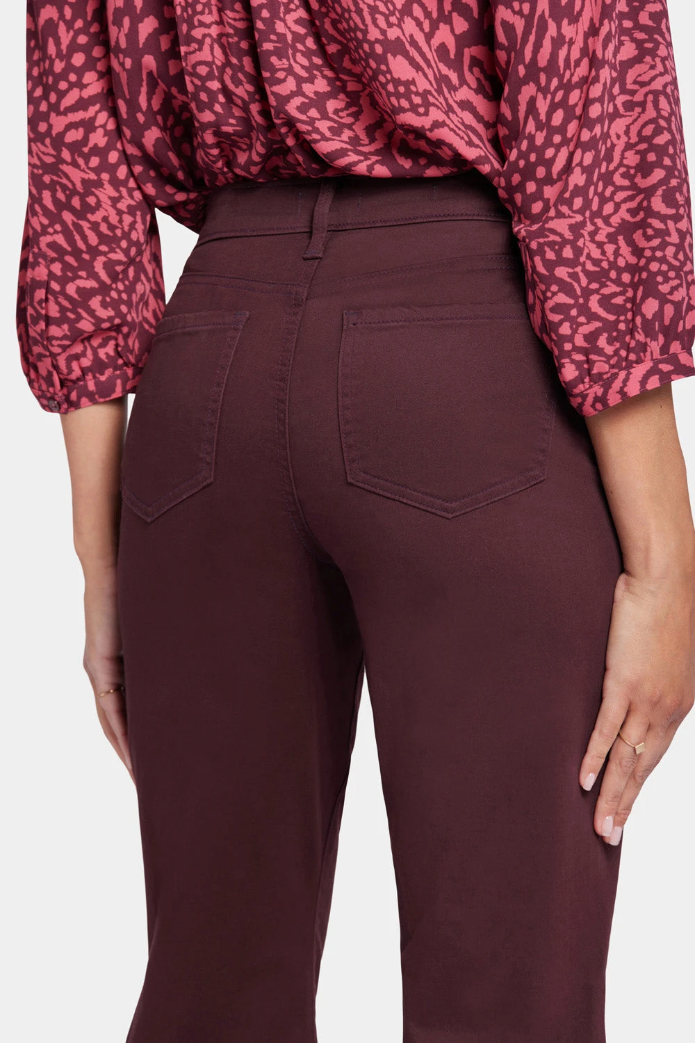 Relaxed Flared Jeans - Eggplant 6 Relaxed Flared Jeans - Eggplant - Image 6