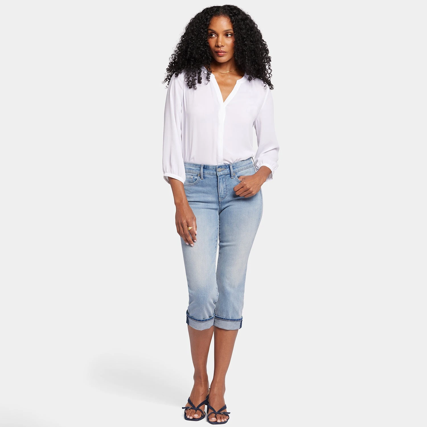 Marilyn Straight Crop Jeans - Afterglow 7 Marilyn Straight Crop Jeans - Afterglow - Image 7
