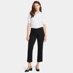 Bailey Relaxed Straight Ankle Pull-On Jeans - Overdye Black -Nydj Apparel Shop MTCD8933A OVDYB DPA