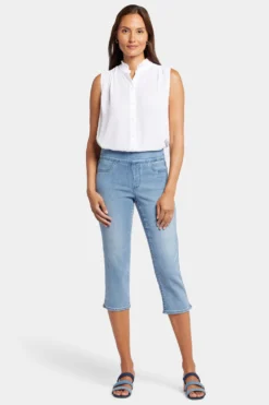 Dakota Crop Pull-On Jeans- Corfu