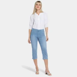 Dakota Crop Pull-On Jeans- Corfu 13 Dakota Crop Pull-On Jeans- Corfu -Nydj Apparel Shop MTCDCR8918A CORFU DPA