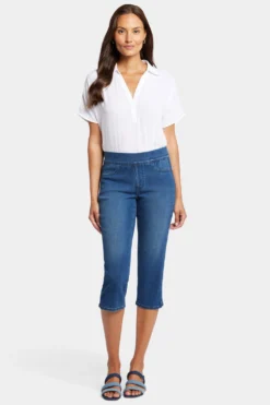 Dakota Crop Pull-On Jeans- Olympus