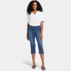 Dakota Crop Pull-On Jeans- Olympus -Nydj Apparel Shop MTCDCR8918A OLYMS DPA