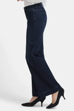 Teresa Trouser Jeans - Burbank Wash 9 Teresa Trouser Jeans - Burbank Wash -Nydj Apparel Shop MTEN737T BKW 3