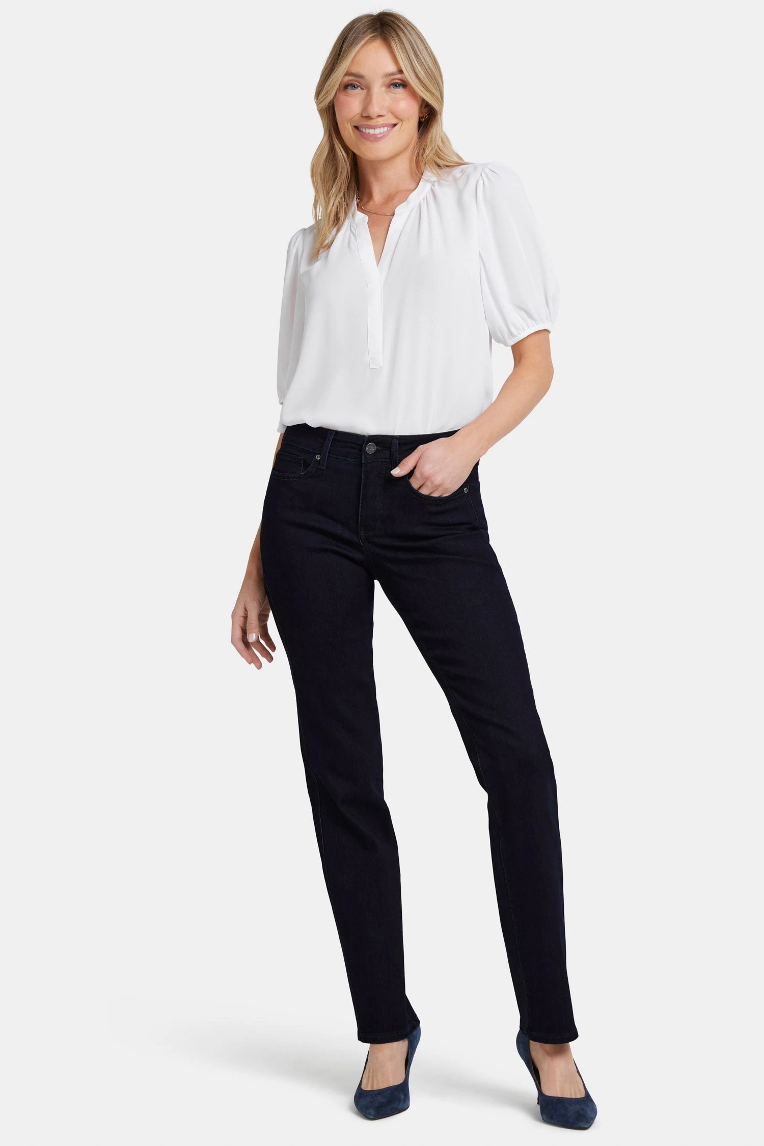 Marilyn Straight Jeans - Dark Enzyme 1 Marilyn Straight Jeans - Dark Enzyme