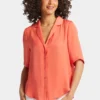 Gabrielle Short Sleeved Blouse - Persimmon Glaze