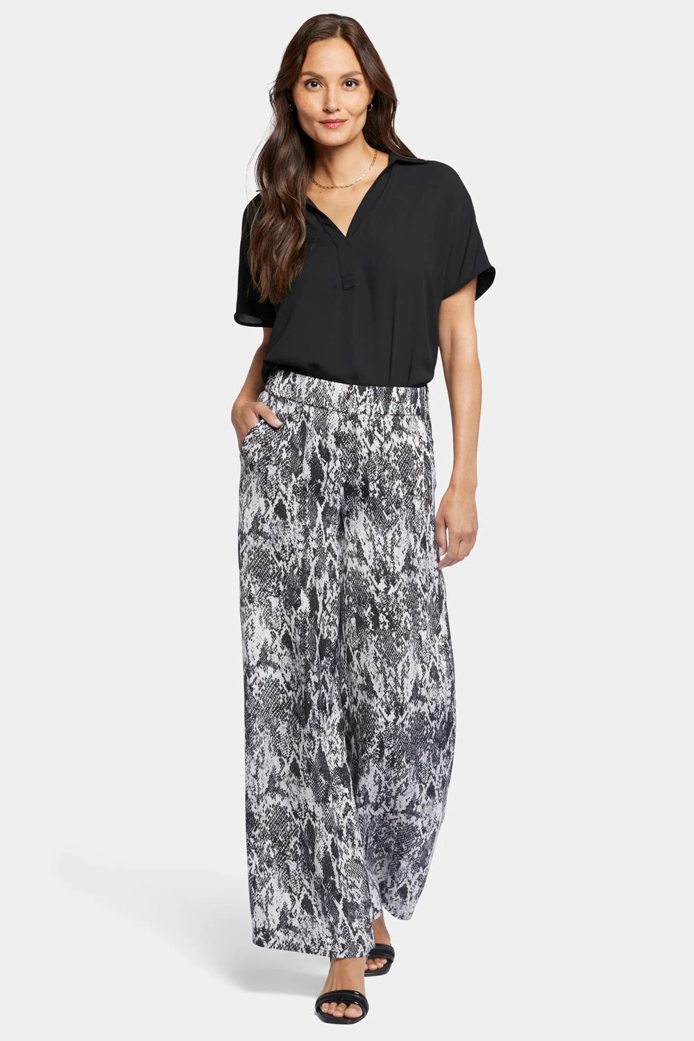 Drapey Wide Leg Pants - Alejandra 1 Drapey Wide Leg Pants - Alejandra