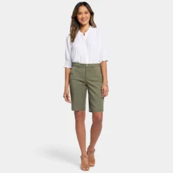 Bermuda Shorts - Avocado -Nydj Apparel Shop MTST3766 AVCDO DPA
