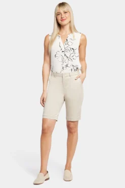 Bermuda Shorts - Feather 10 Bermuda Shorts - Feather -Nydj Apparel Shop MTST3766 FEATH 4