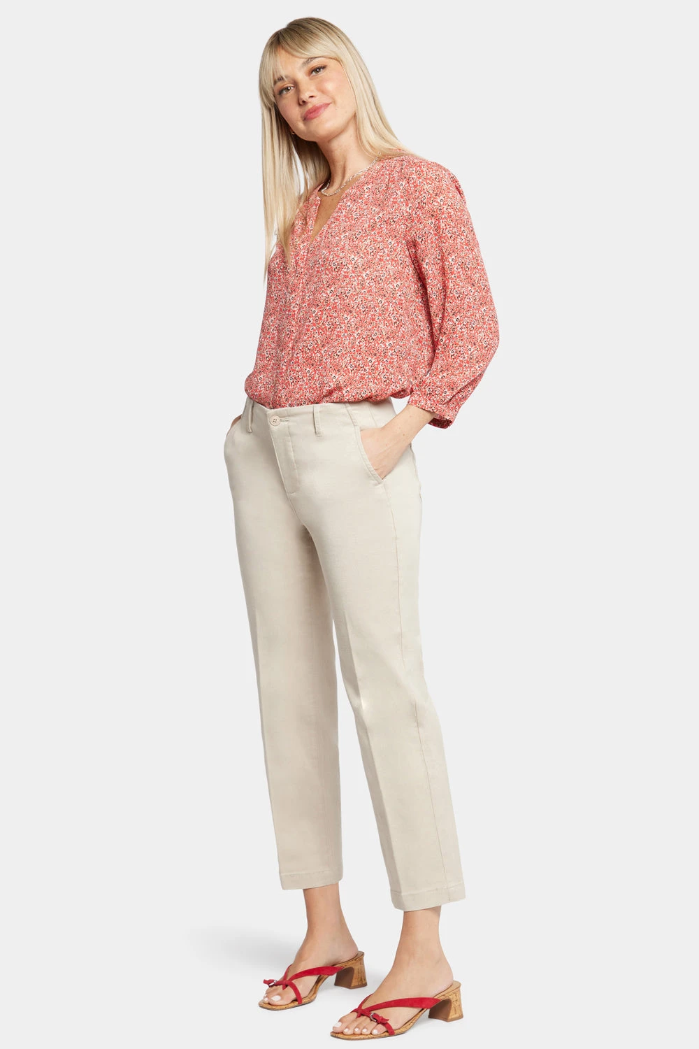 Marilyn Straight Ankle Pants - Feather 1 Marilyn Straight Ankle Pants - Feather