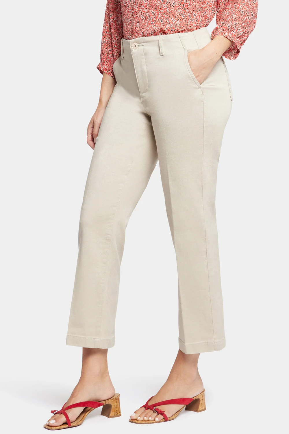 Marilyn Straight Ankle Pants - Feather 3 Marilyn Straight Ankle Pants - Feather - Image 3
