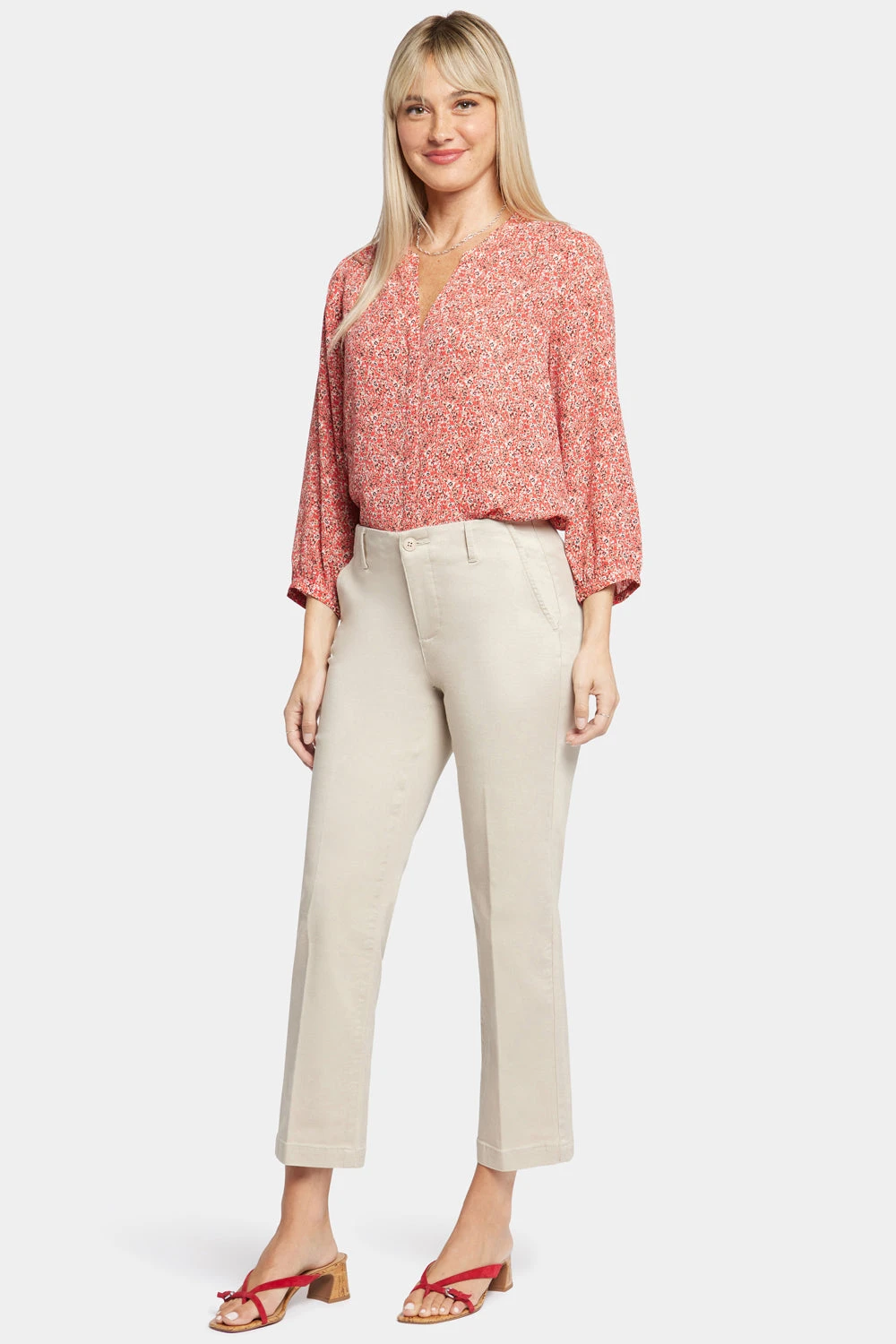 Marilyn Straight Ankle Pants - Feather 4 Marilyn Straight Ankle Pants - Feather - Image 4