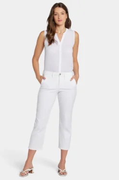 Piper Trouser Pants - Optic White -Nydj Apparel Shop MTST8794 157 4