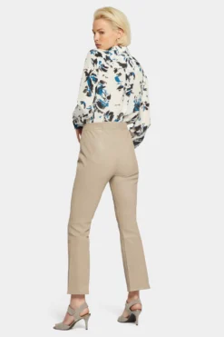 Stretch Leather Slim Bootcut Ankle Pants - Feather 11 Stretch Leather Slim Bootcut Ankle Pants - Feather -Nydj Apparel Shop MYAI8327NR FEATH 6