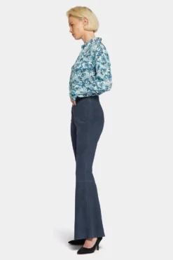 Stretch Suede Flared Pants - Oxford Navy -Nydj Apparel Shop MYAS8338 OXNV 5 4b777249 a8eb 4394 ab94 cb347bbb9d7b