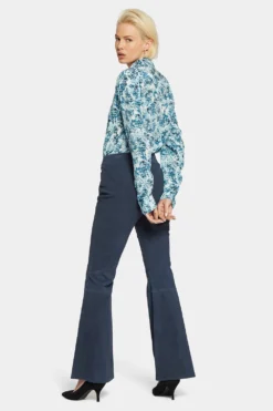 Stretch Suede Flared Pants - Oxford Navy -Nydj Apparel Shop MYAS8338 OXNV 6 1f429789 a4e9 4849 a459 82ccd2fafdd0