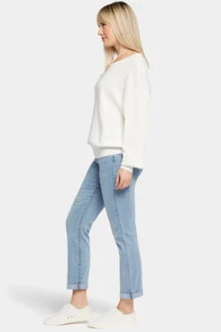 Dolman Sleeved Boatneck Sweater - Ivory -Nydj Apparel Shop MYCC4283 188 3