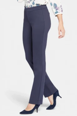 Slim Trouser Pants In Petite - Oxford Navy -Nydj Apparel Shop P11Z2020 OXNV 3