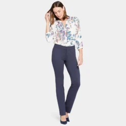 Slim Trouser Pants In Petite - Oxford Navy -Nydj Apparel Shop P11Z2020 OXNV DPA