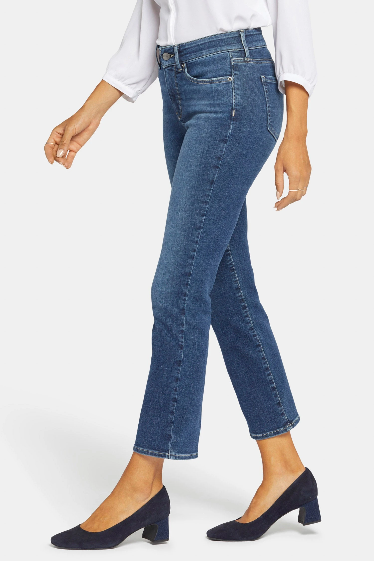 Marilyn Straight Ankle Jeans In Petite - Dimension 3 Marilyn Straight Ankle Jeans In Petite - Dimension - Image 3