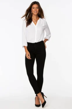 Ami Skinny Jeans In Petite - Black -Nydj Apparel Shop PAER2021 858 4