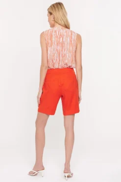 Modern Bermuda Shorts In Petite - Orange Poppy -Nydj Apparel Shop PAKB8189 OFGP 5 9f912cf5 470b 45c9 bbde 2446b5fb175b