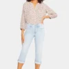 Marilyn Straight Crop Jeans In Petite - Brightside