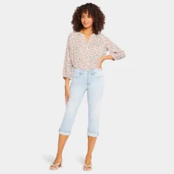 Marilyn Straight Crop Jeans In Petite - Brightside -Nydj Apparel Shop PANVCR2389 BRTSD DPA