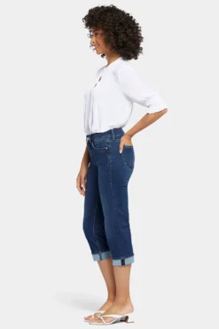 Marilyn Straight Crop Jeans In Petite - Cambridge -Nydj Apparel Shop PANVCR2389 CMBRD 5