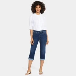 Marilyn Straight Crop Jeans In Petite - Cambridge -Nydj Apparel Shop PANVCR2389 CMBRD DPA