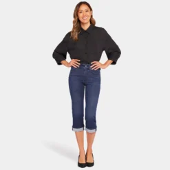 Marilyn Straight Crop Jeans In Petite - Inspire -Nydj Apparel Shop PANVCR2389 INSPR DPA